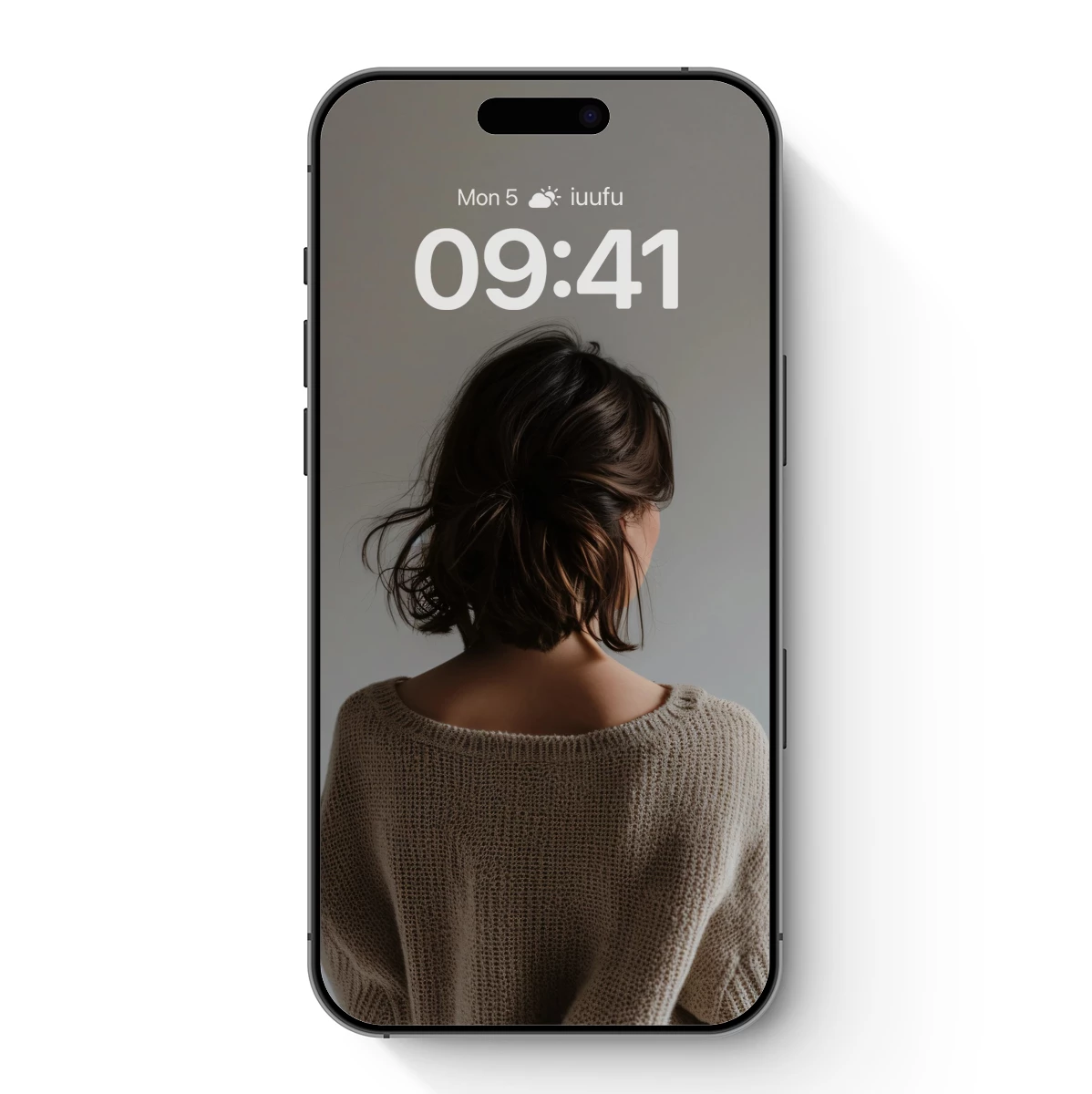 Backlit Serenity: Knit Texture and Loose Waves