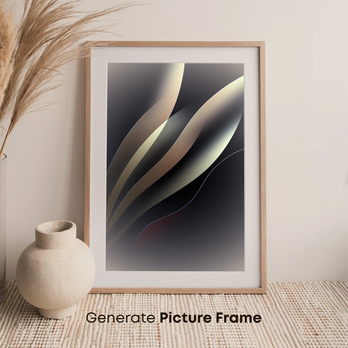 Elegant Curves: Abstract Flow in Monochrome - Image 7