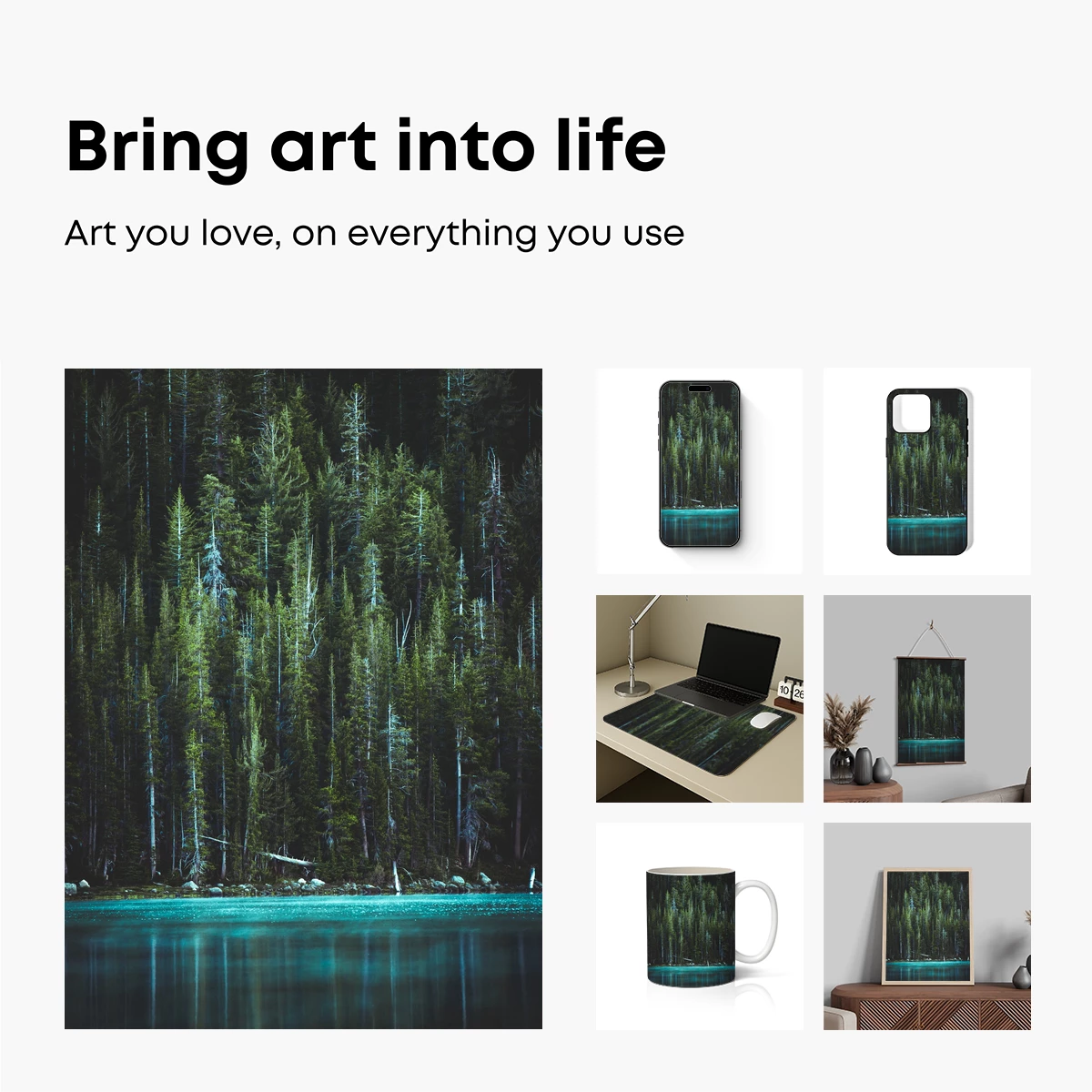 Ethereal Forest Reflections - Image 2