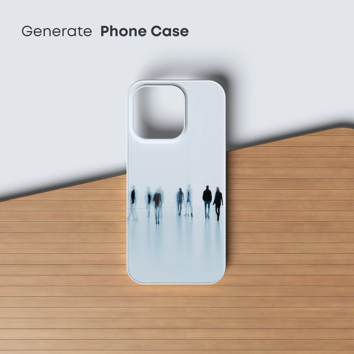 Ethereal Walk: Blurred Figures in Light - Image 3