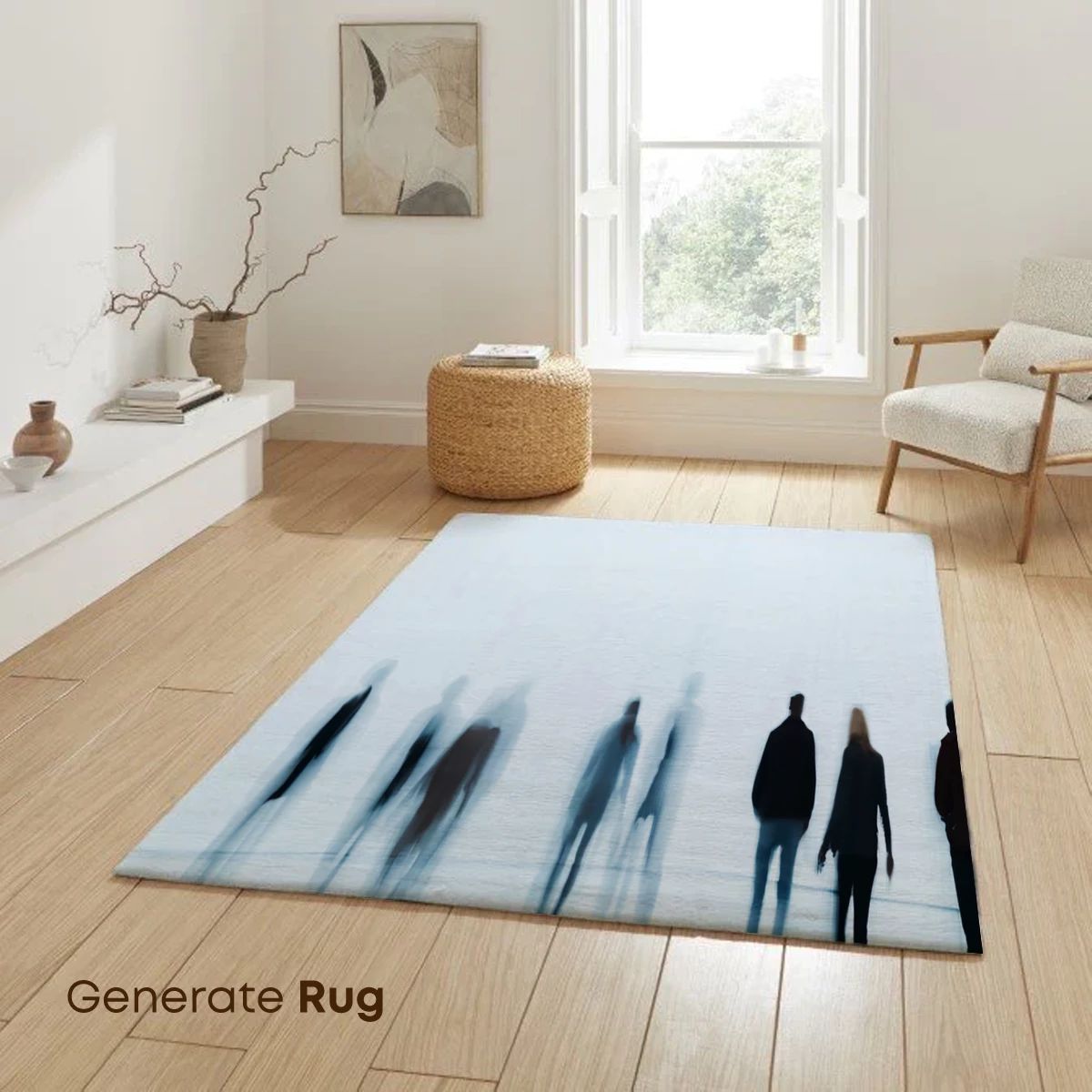 Ethereal Walk: Blurred Figures in Light - Image 6