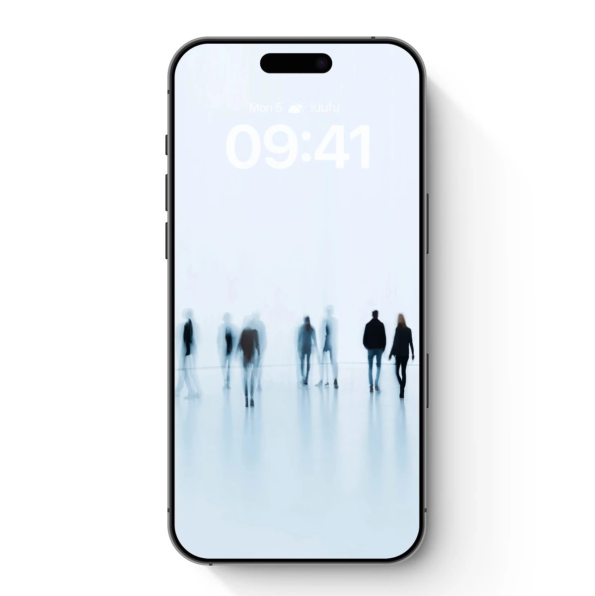 Ethereal Walk: Blurred Figures in Light