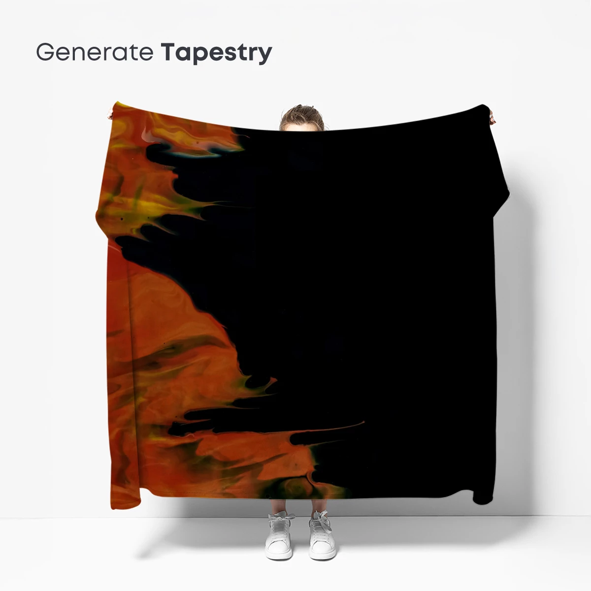 Inferno's Embrace: Abstract Flames in Darkness - Image 5