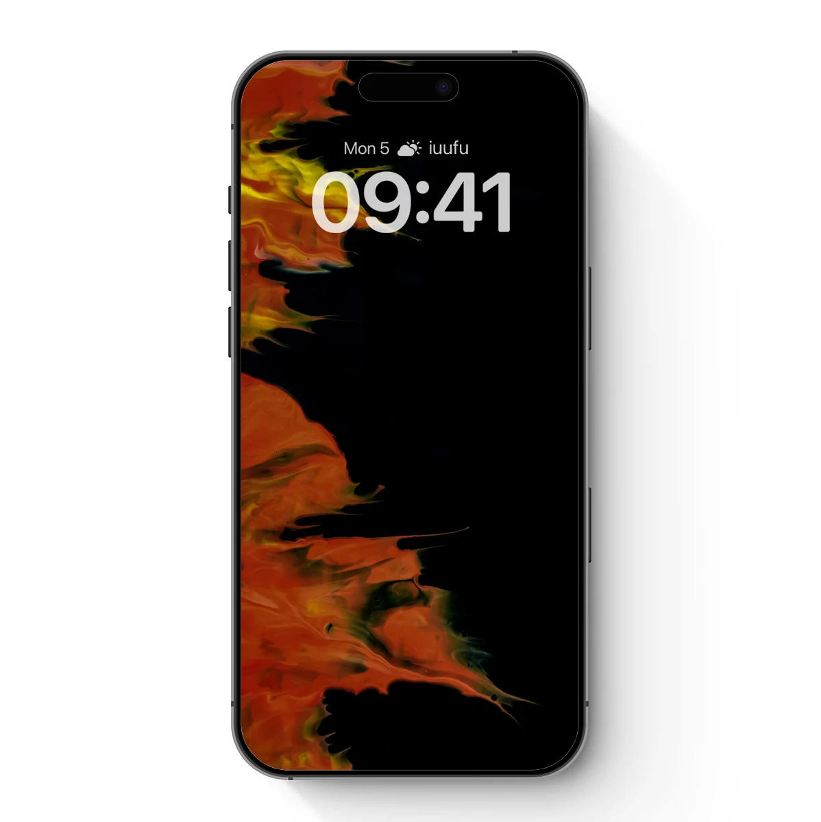 Inferno's Embrace: Abstract Flames in Darkness