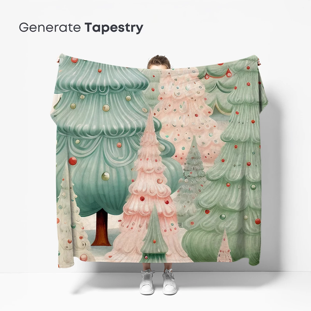 Enchanted Pastel Forest: Whimsical Christmas Trees - Image 5