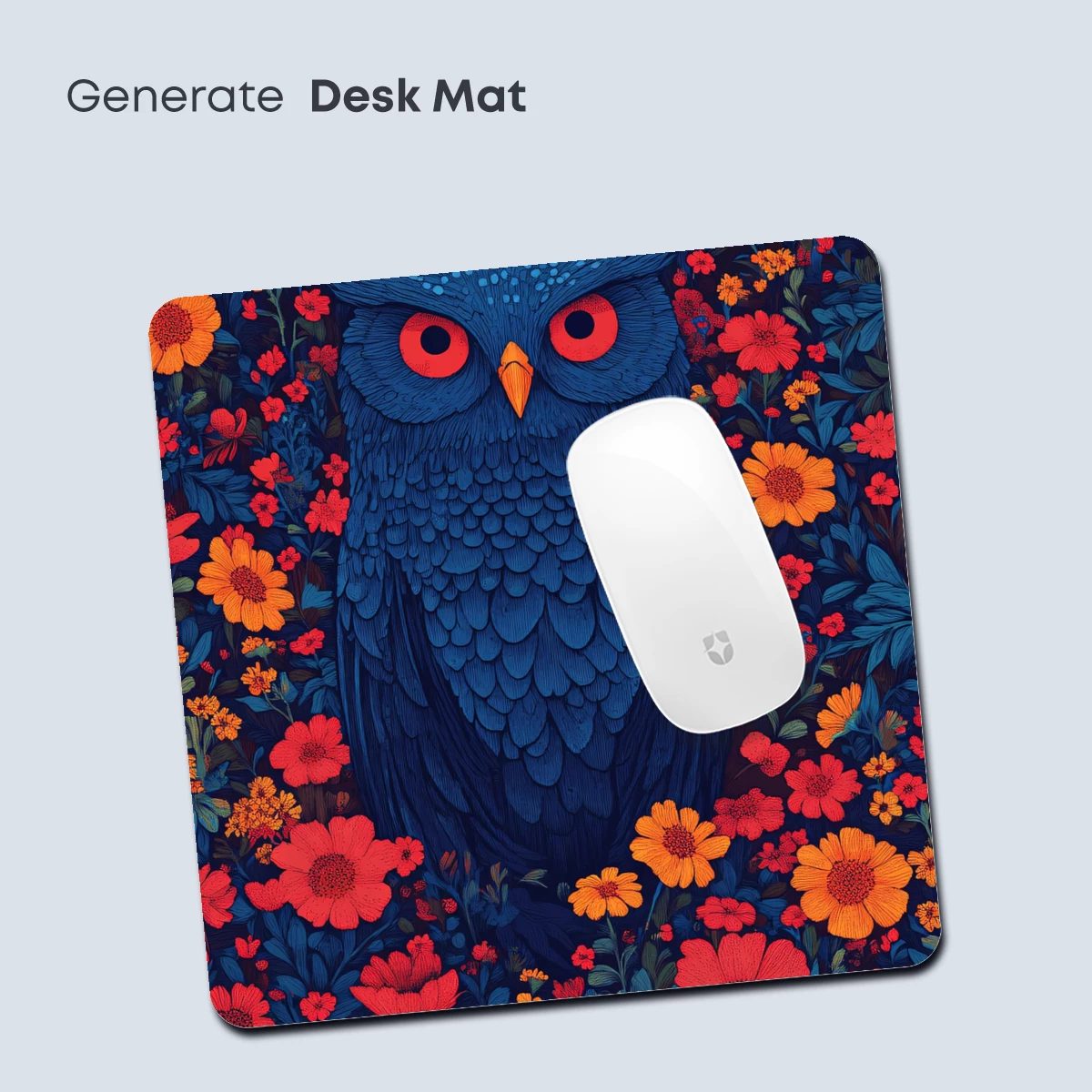 Enchanted Owl in Floral Fantasy - Image 4