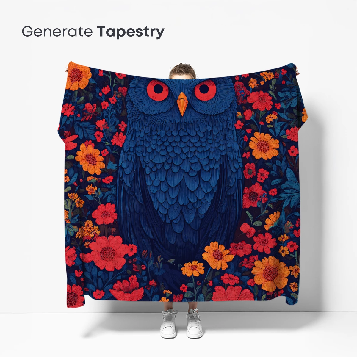 Enchanted Owl in Floral Fantasy - Image 5