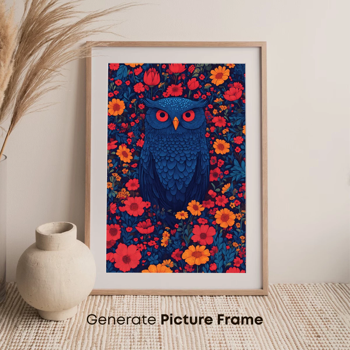 Enchanted Owl in Floral Fantasy - Image 7