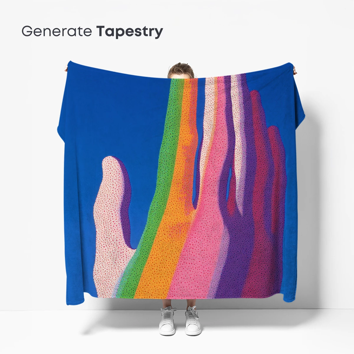 Dotwork Hands in Rainbow Harmony - Image 5