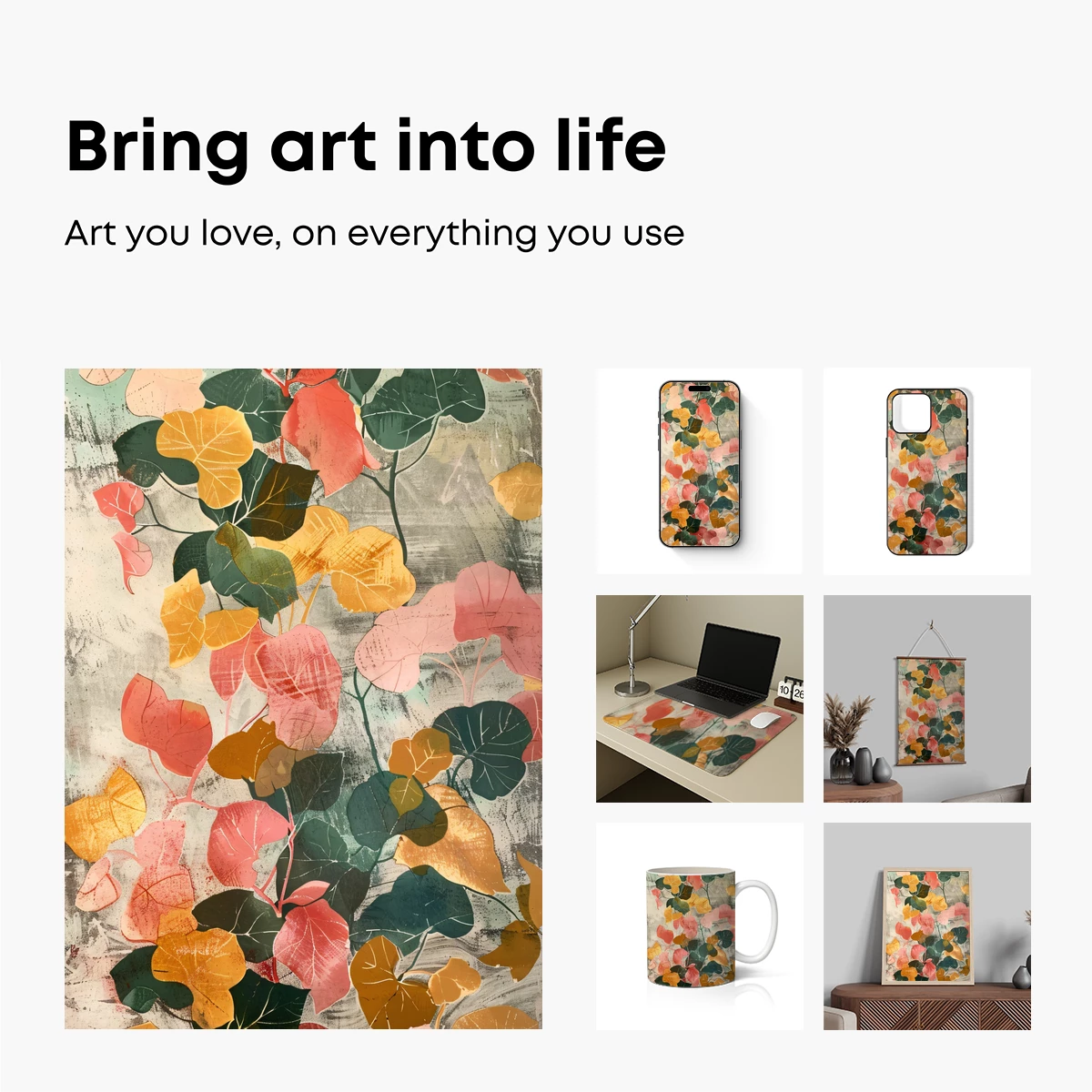 Autumnal Leaf Symphony: A Botanical Palette - Image 2