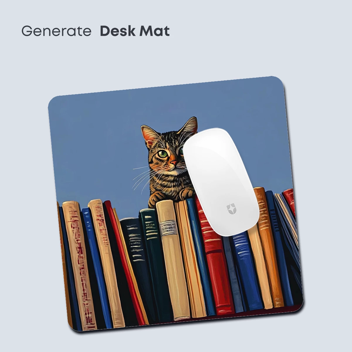 Curious Cat Among Books: A Whimsical Literary Scene - Image 4