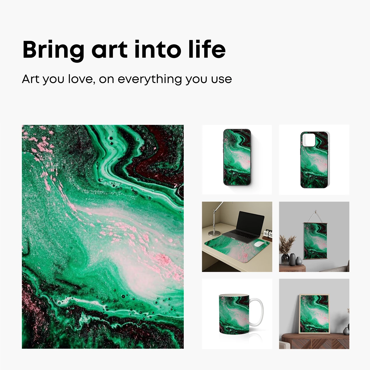 Emerald Swirls and Cosmic Dust - Image 2