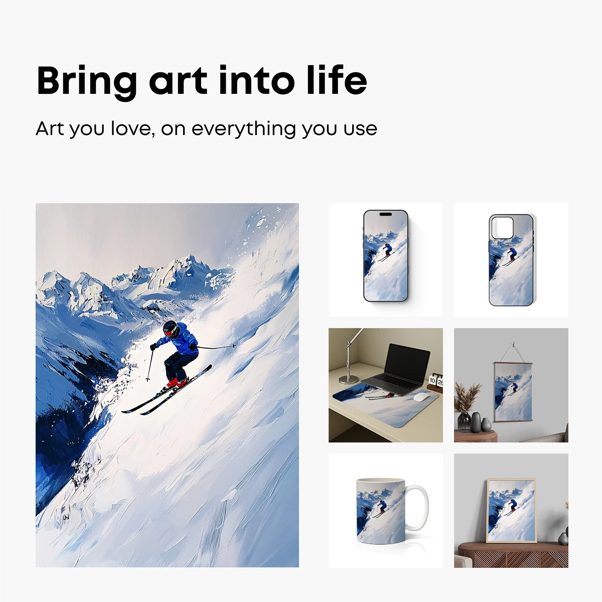 Alpine Descent: Snowy Peaks and Speed - Image 2