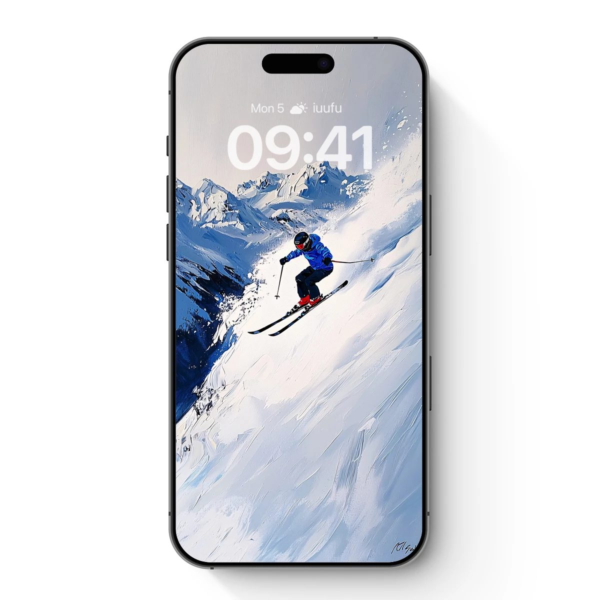 Alpine Descent: Snowy Peaks and Speed