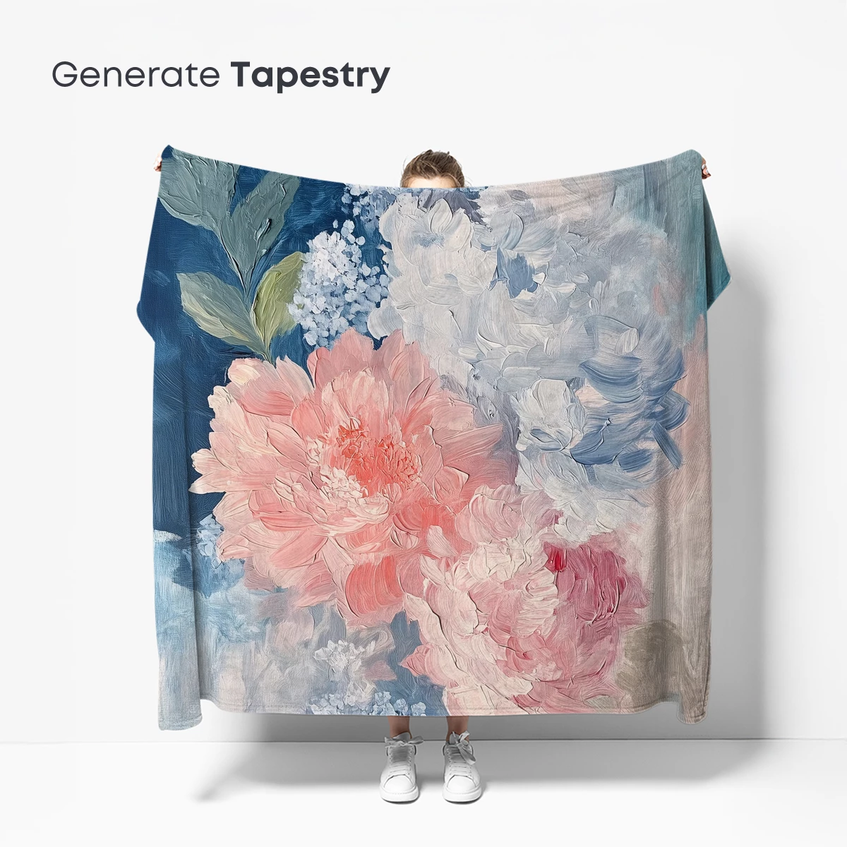 Blush Peonies in Abstract Bloom - Image 5