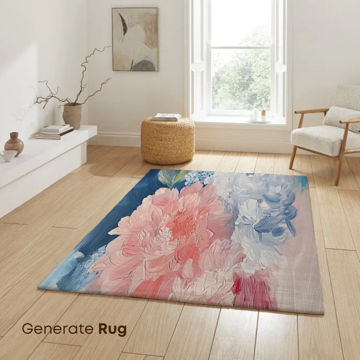 Blush Peonies in Abstract Bloom - Image 6