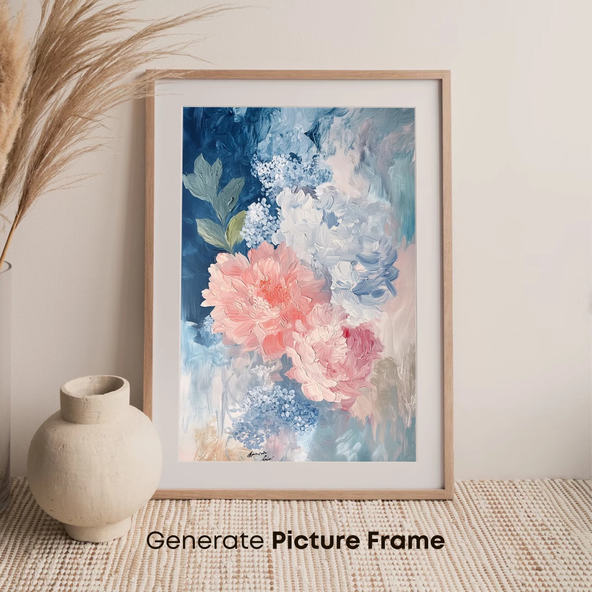 Blush Peonies in Abstract Bloom - Image 7