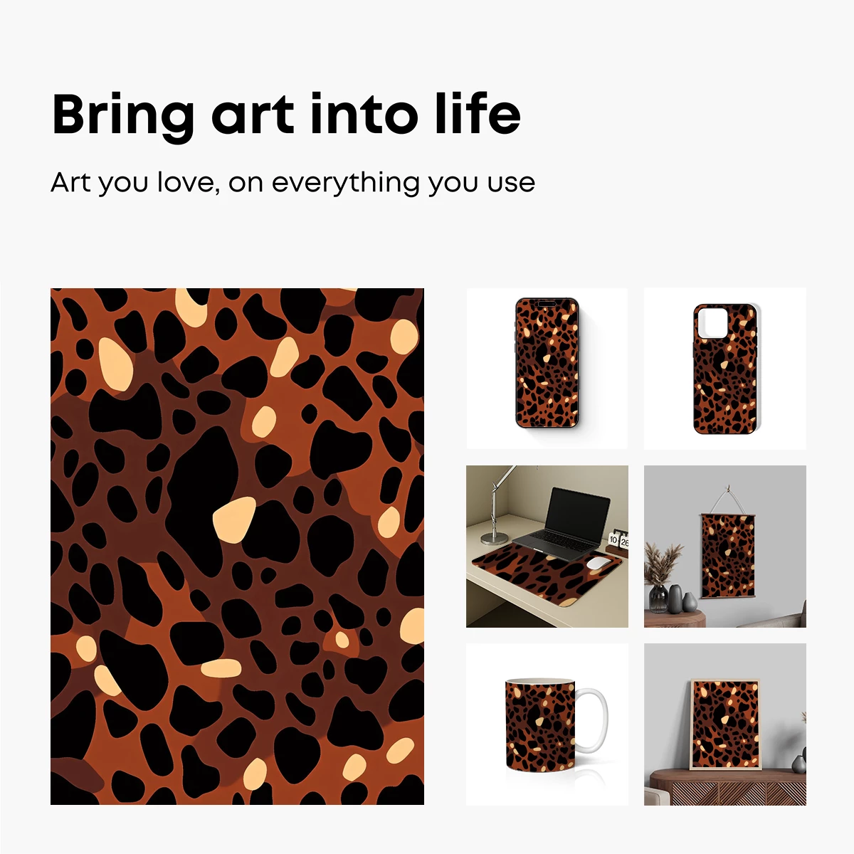 Bold Leopard Print: Abstract Animal Elegance - Image 2