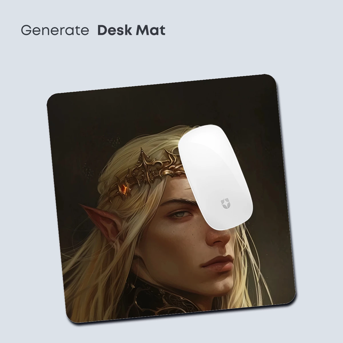 Ethereal Elven Prince: Golden Crown and Mystic Aura - Image 4