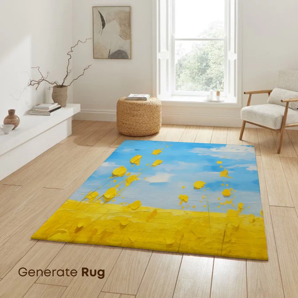 Golden Field Under Blue Skies - Image 6