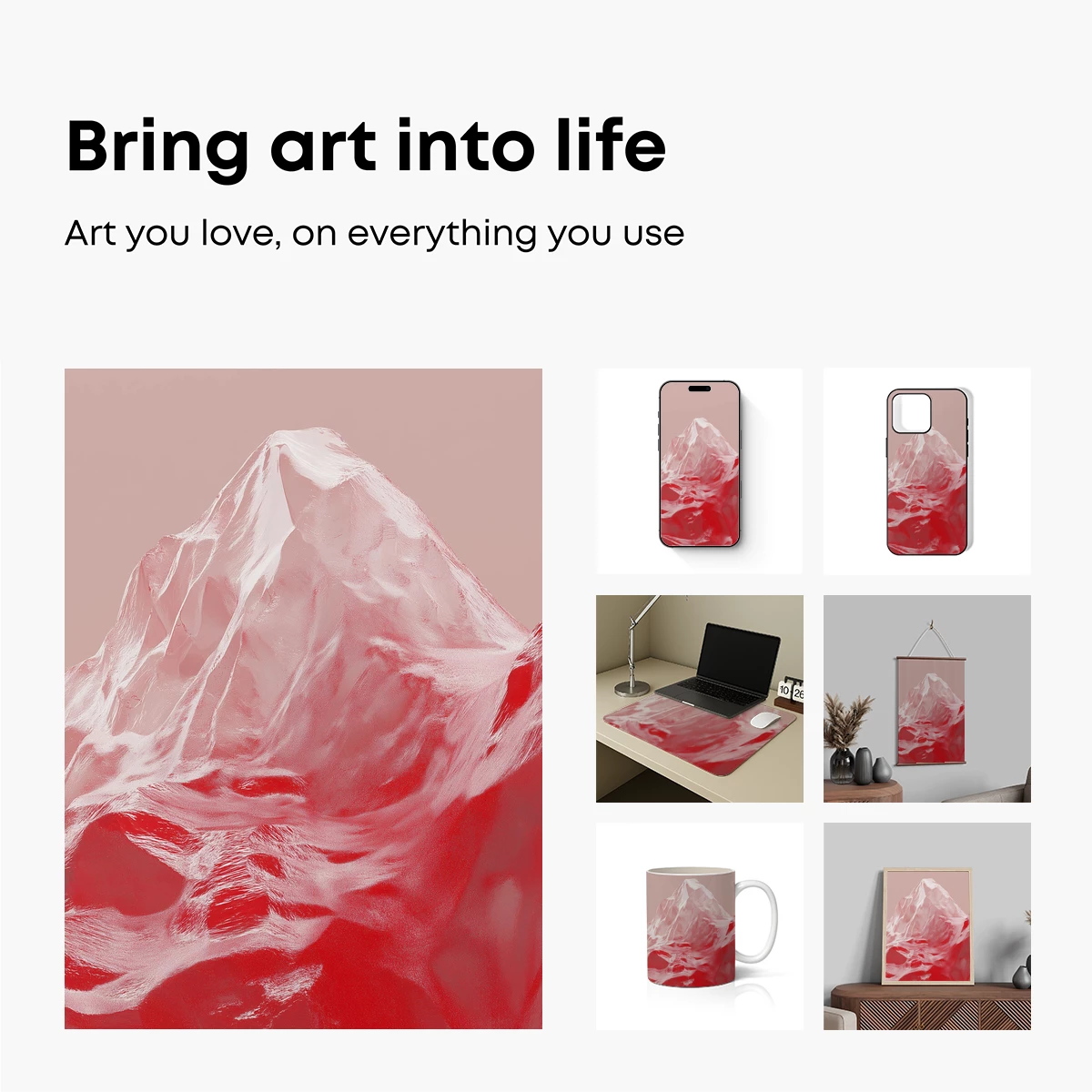 Crimson Ice Peak: A Sculpted Symphony in Red - Image 2