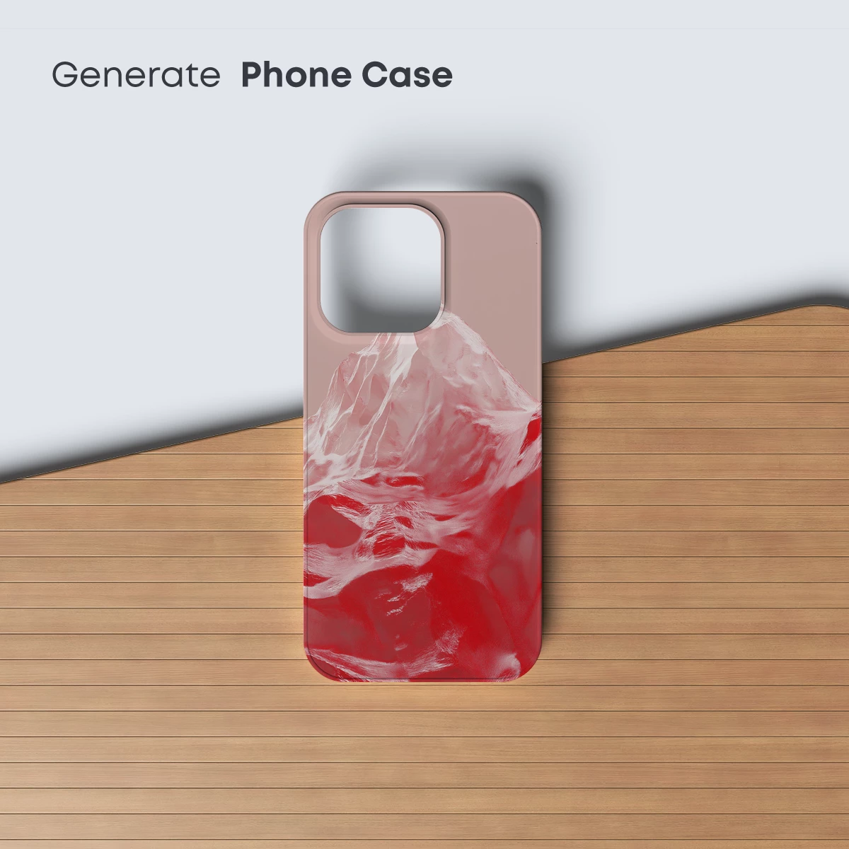 Crimson Ice Peak: A Sculpted Symphony in Red - Image 3