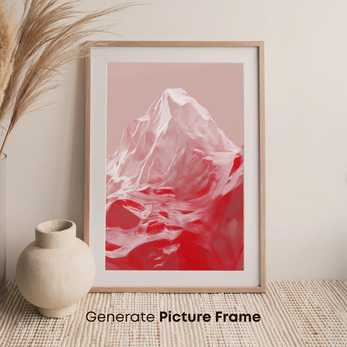 Crimson Ice Peak: A Sculpted Symphony in Red - Image 7