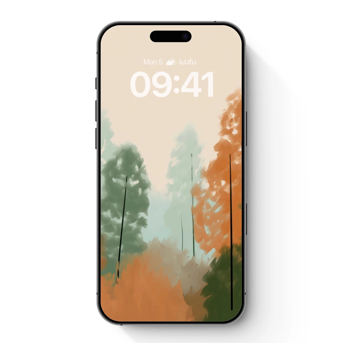 Autumn Haze: Abstract Forest Whisper