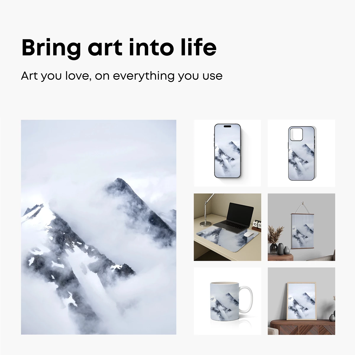 Cloud-Cloaked Peaks: A Misty Mountain Odyssey - Image 2