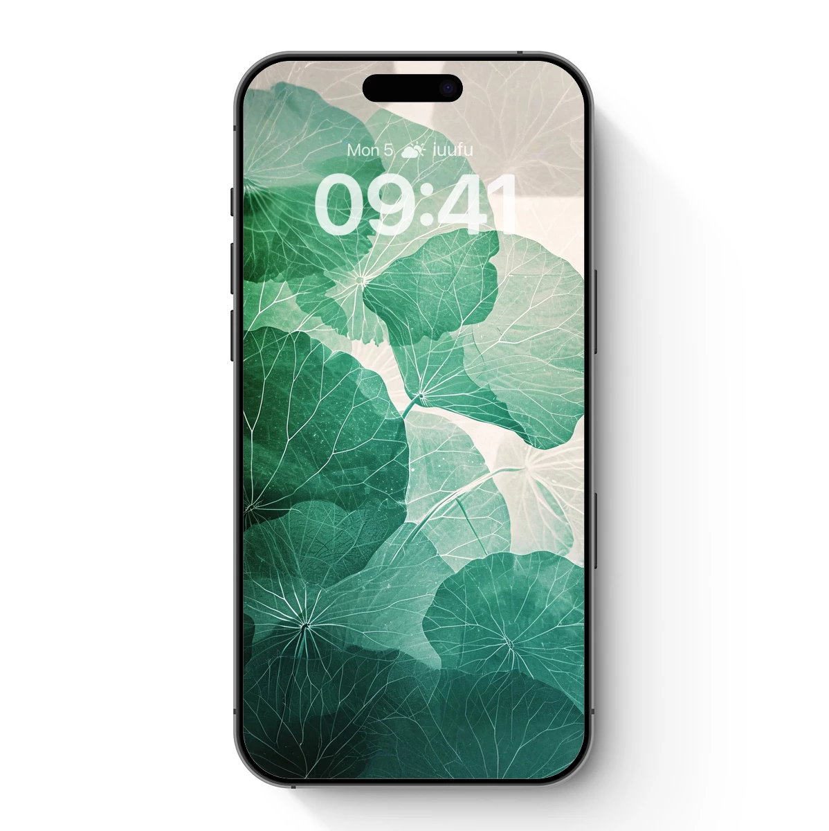 Emerald Lotus Leaves: Ethereal Botanical Art