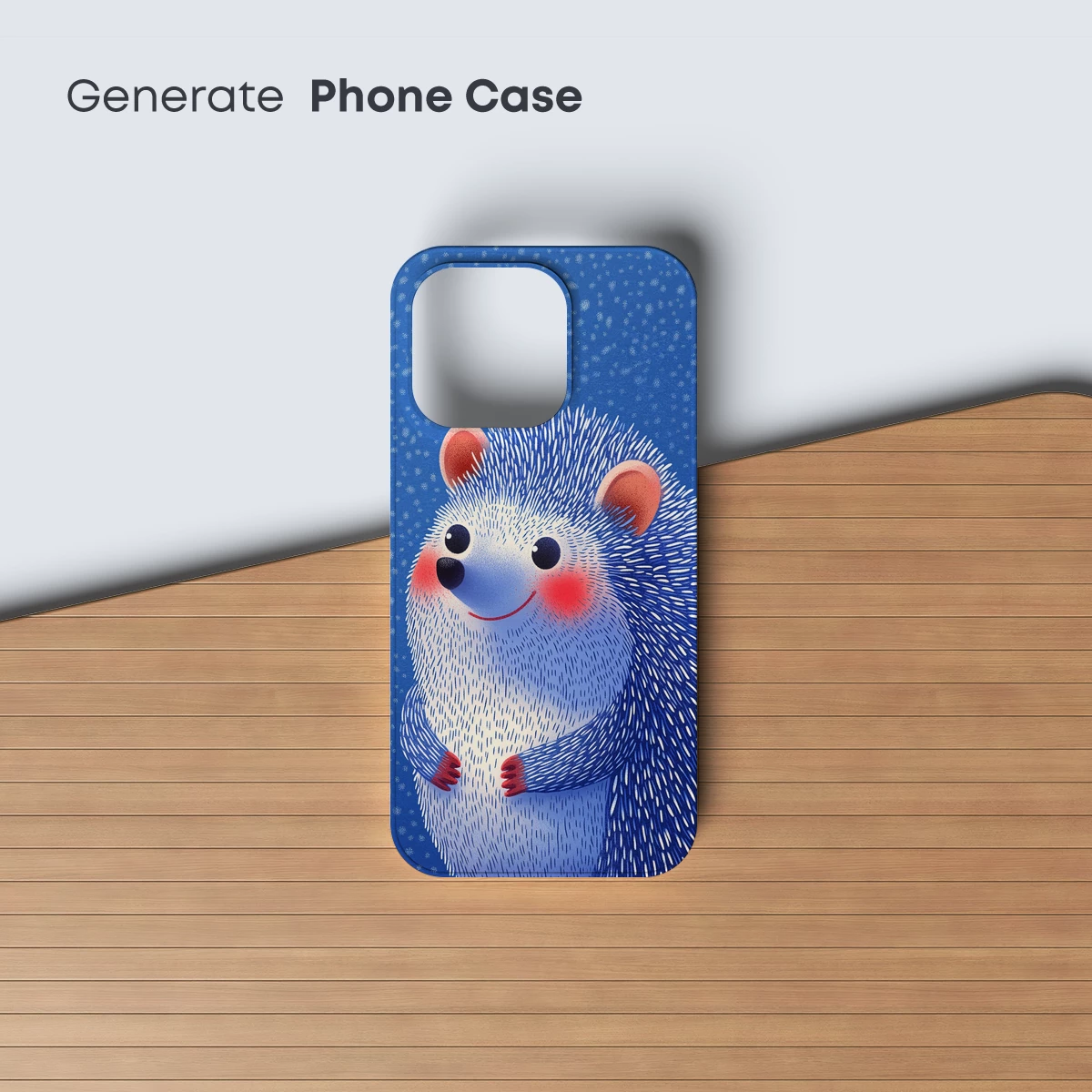 Charming Hedgehog in Winter Wonderland - Image 3