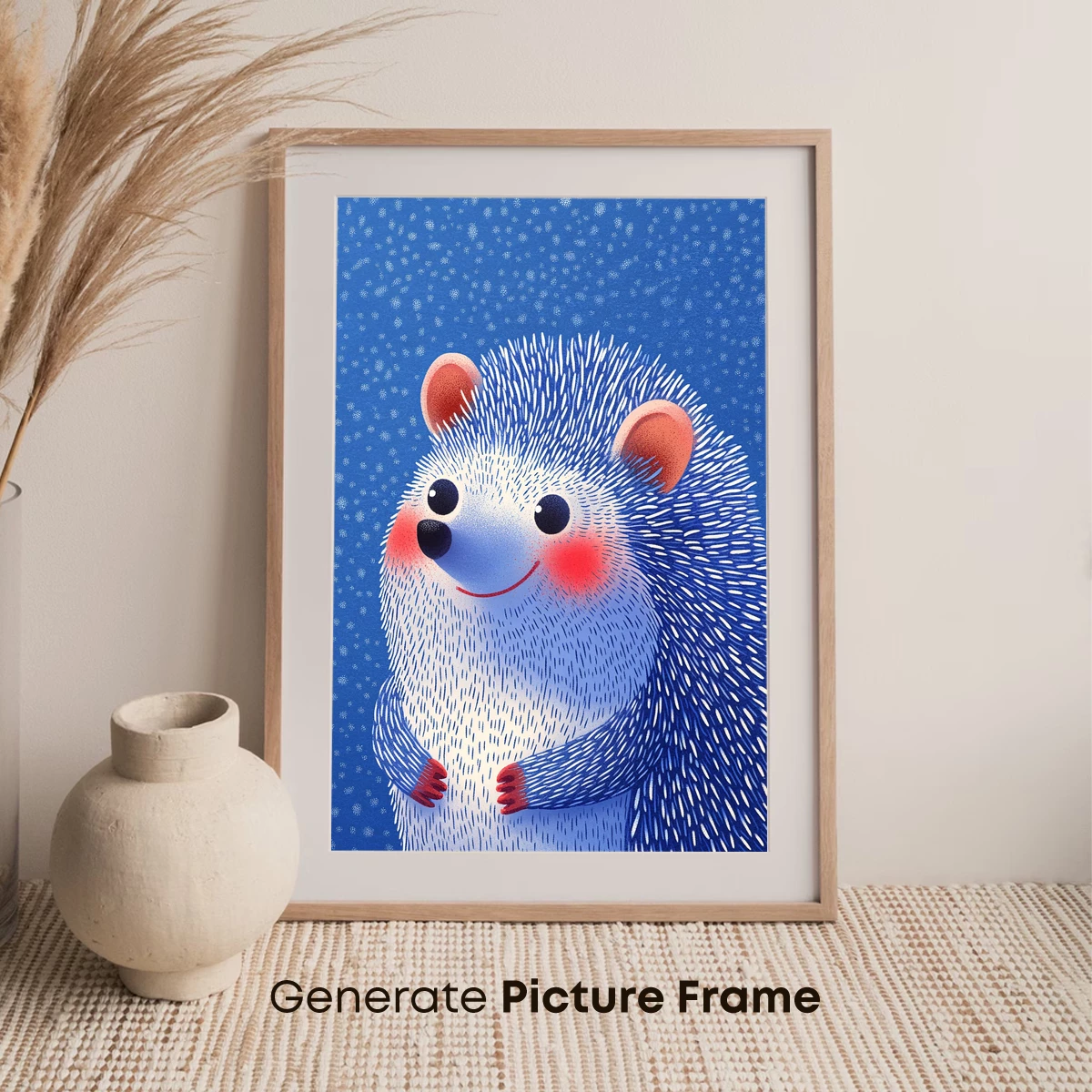 Charming Hedgehog in Winter Wonderland - Image 7
