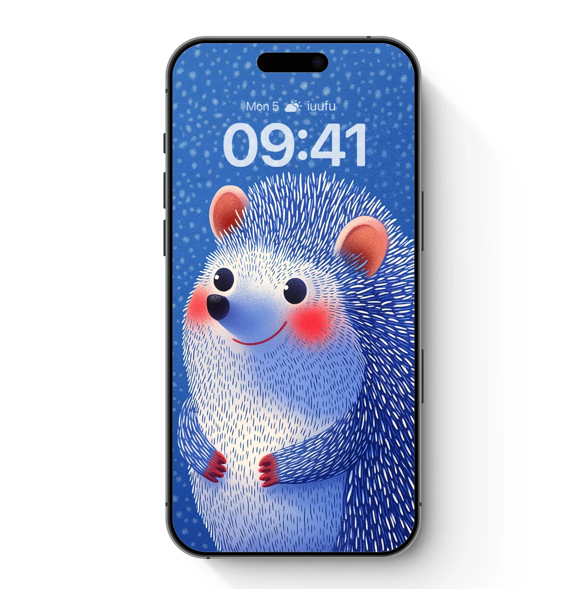 Charming Hedgehog in Winter Wonderland