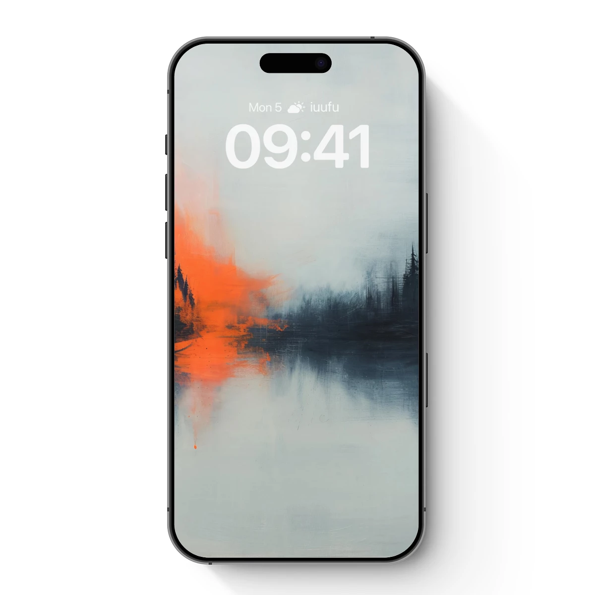 Fiery Dawn Over Misty Silhouettes