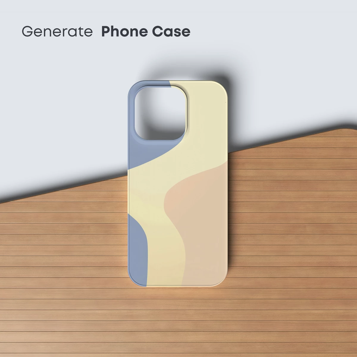 Abstract Pastel Fusion: Curved Elegance - Image 3