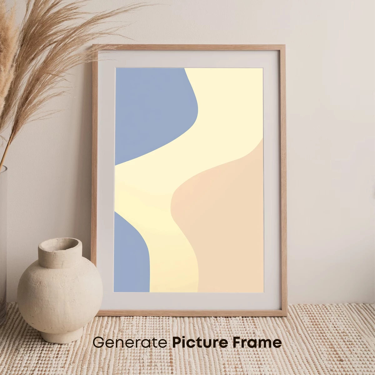 Abstract Pastel Fusion: Curved Elegance - Image 7