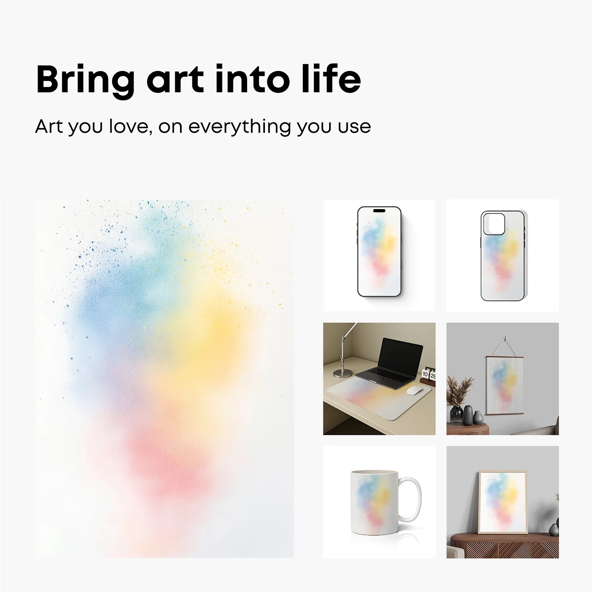 Ethereal Color Mist: Abstract Fusion - Image 2