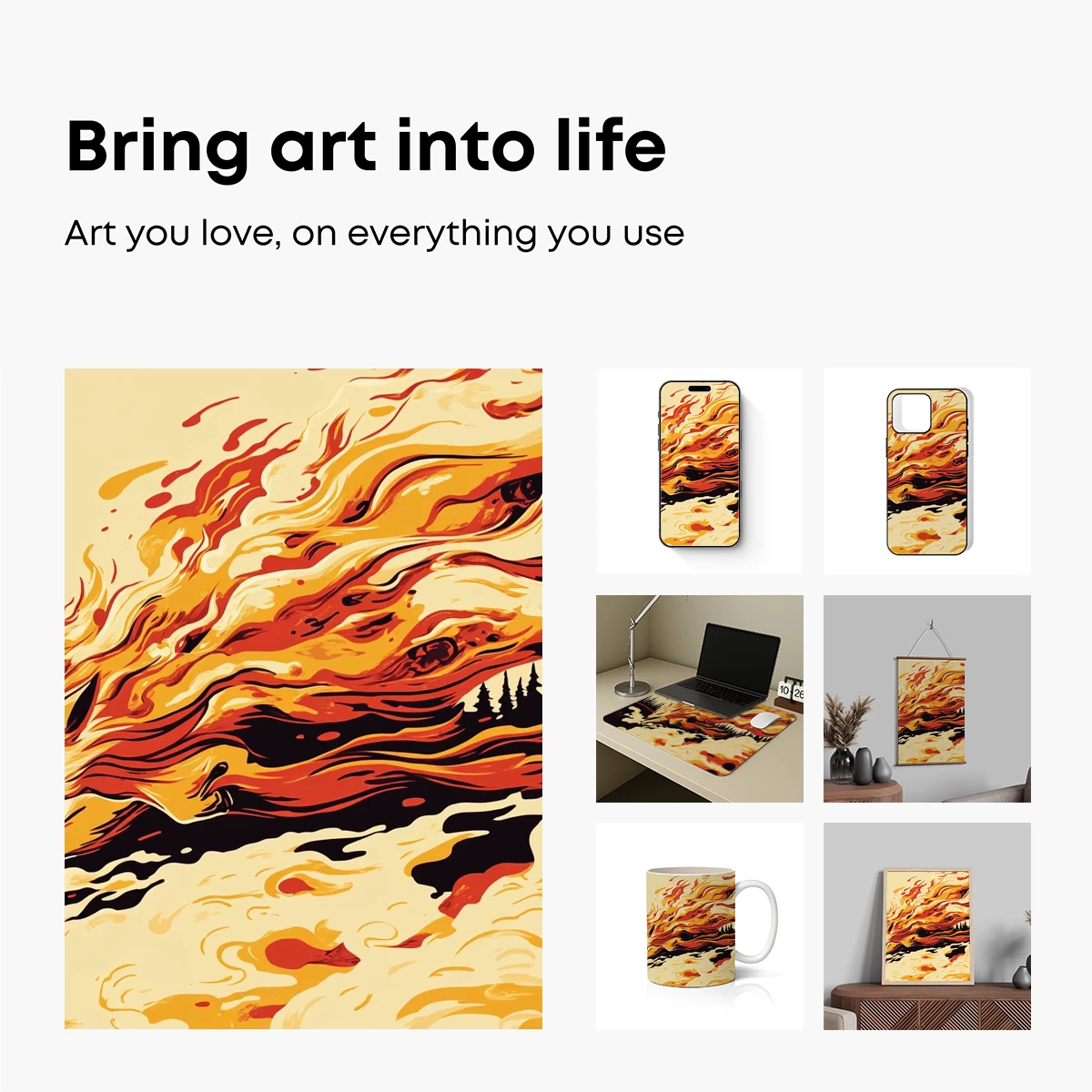 Flame Fox: Mythical Blaze in Motion - Image 2