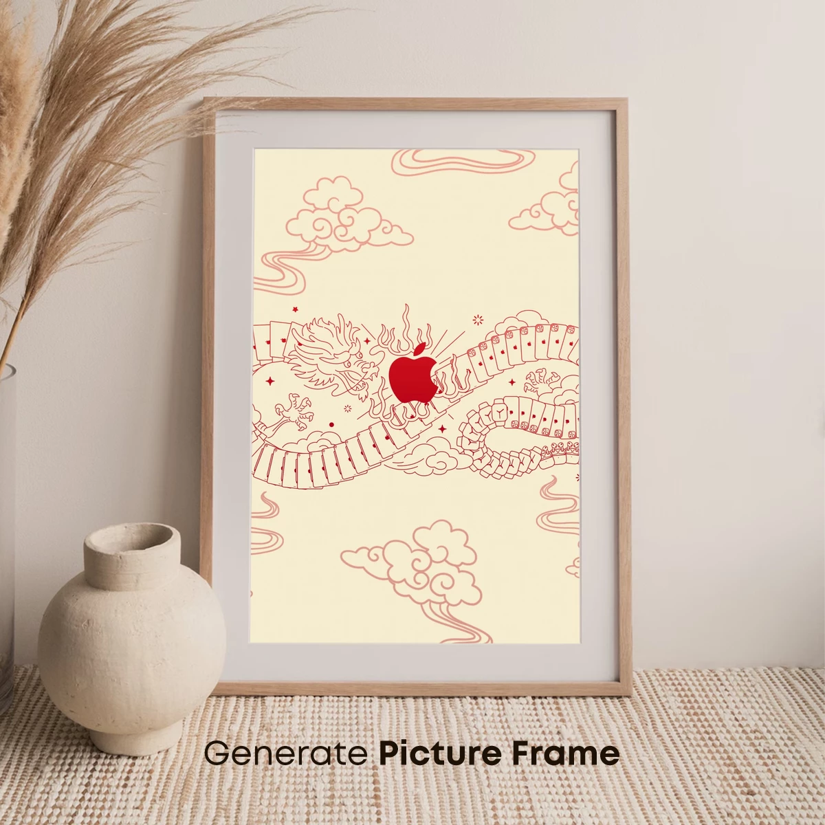 Apple-Emblazoned Dragon: Fusion of Tech and Mythology - Image 7