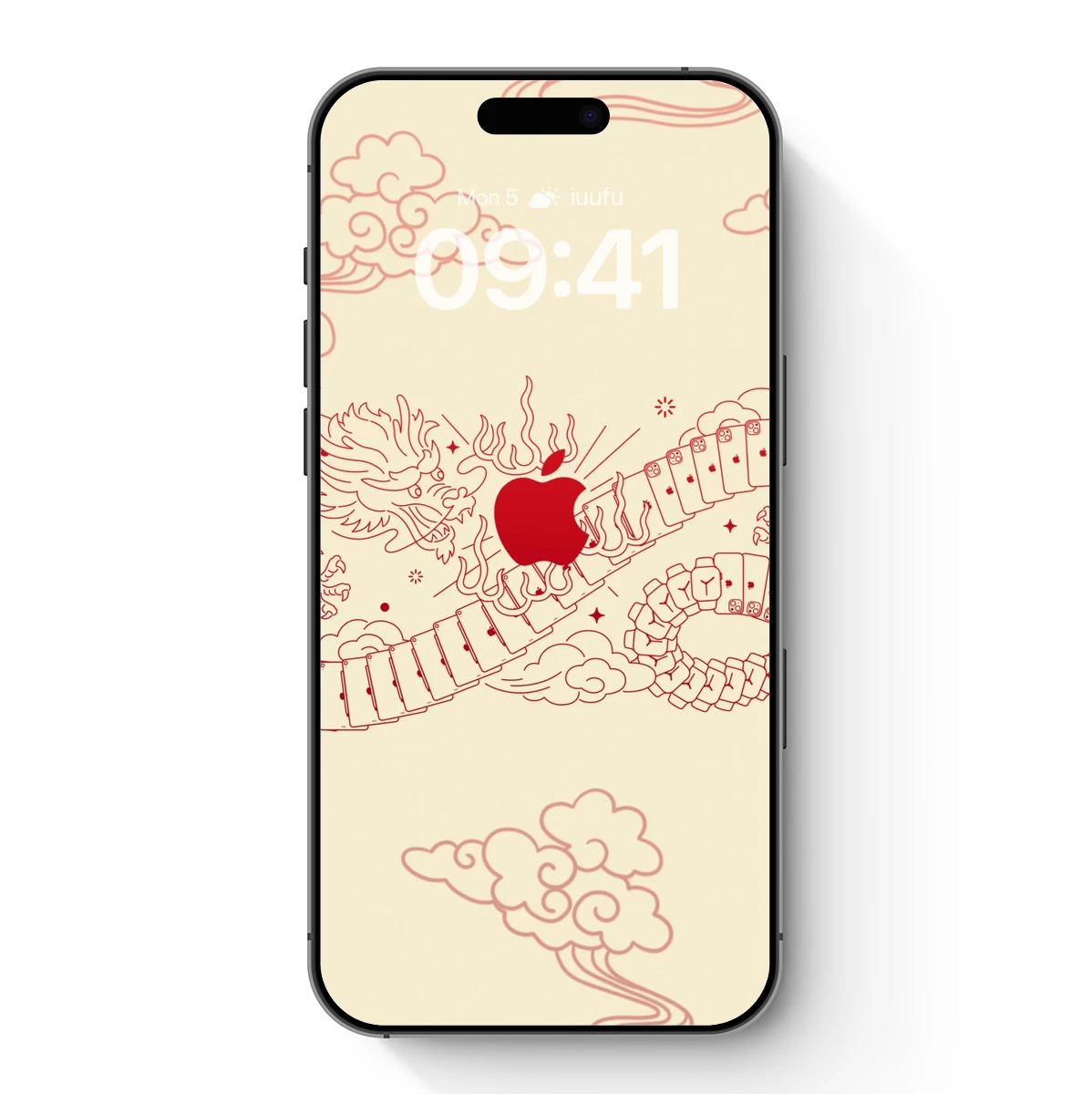 Apple-Emblazoned Dragon: Fusion of Tech and Mythology