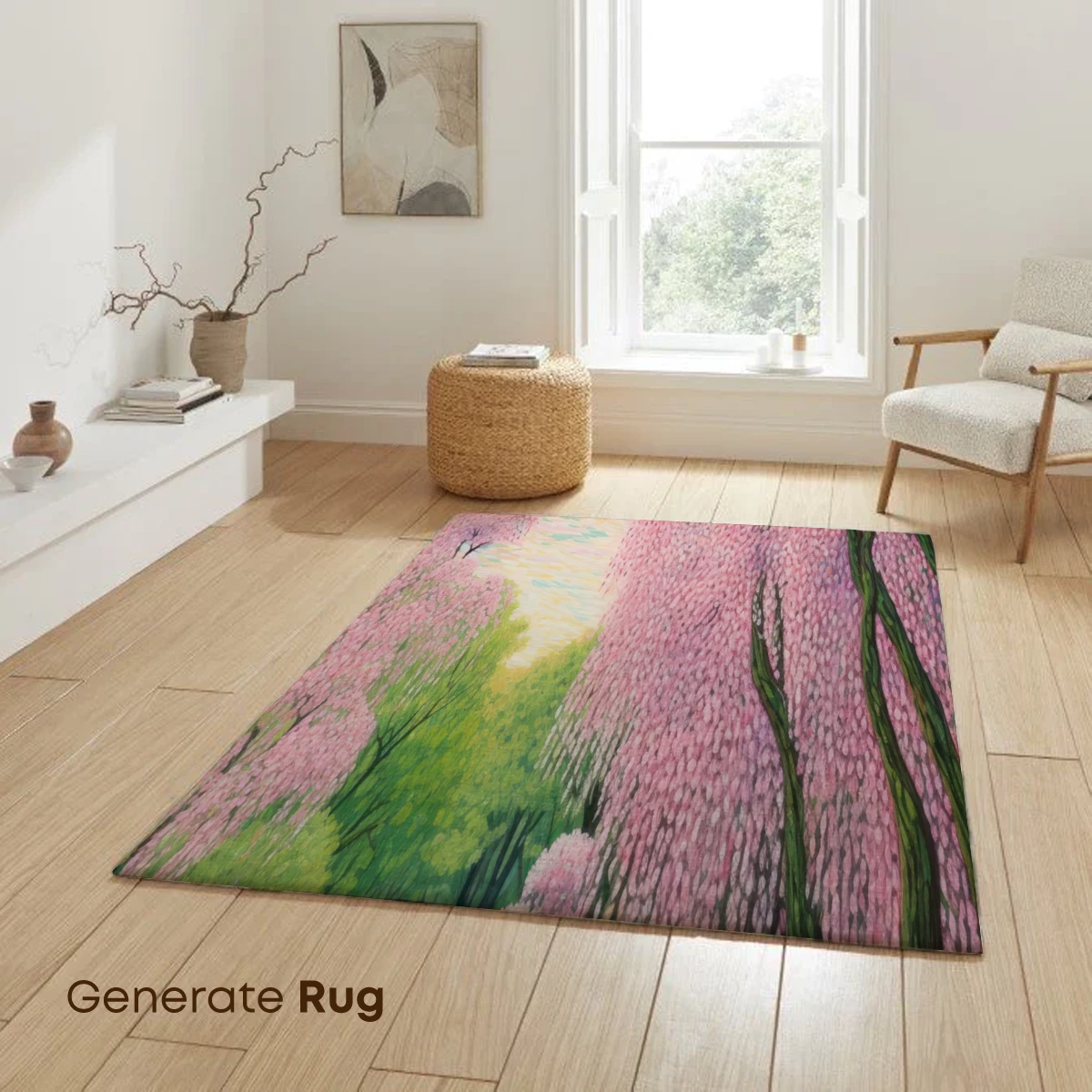 Cherry Blossom Pathway: Impressionist Spring Fantasy - Image 6