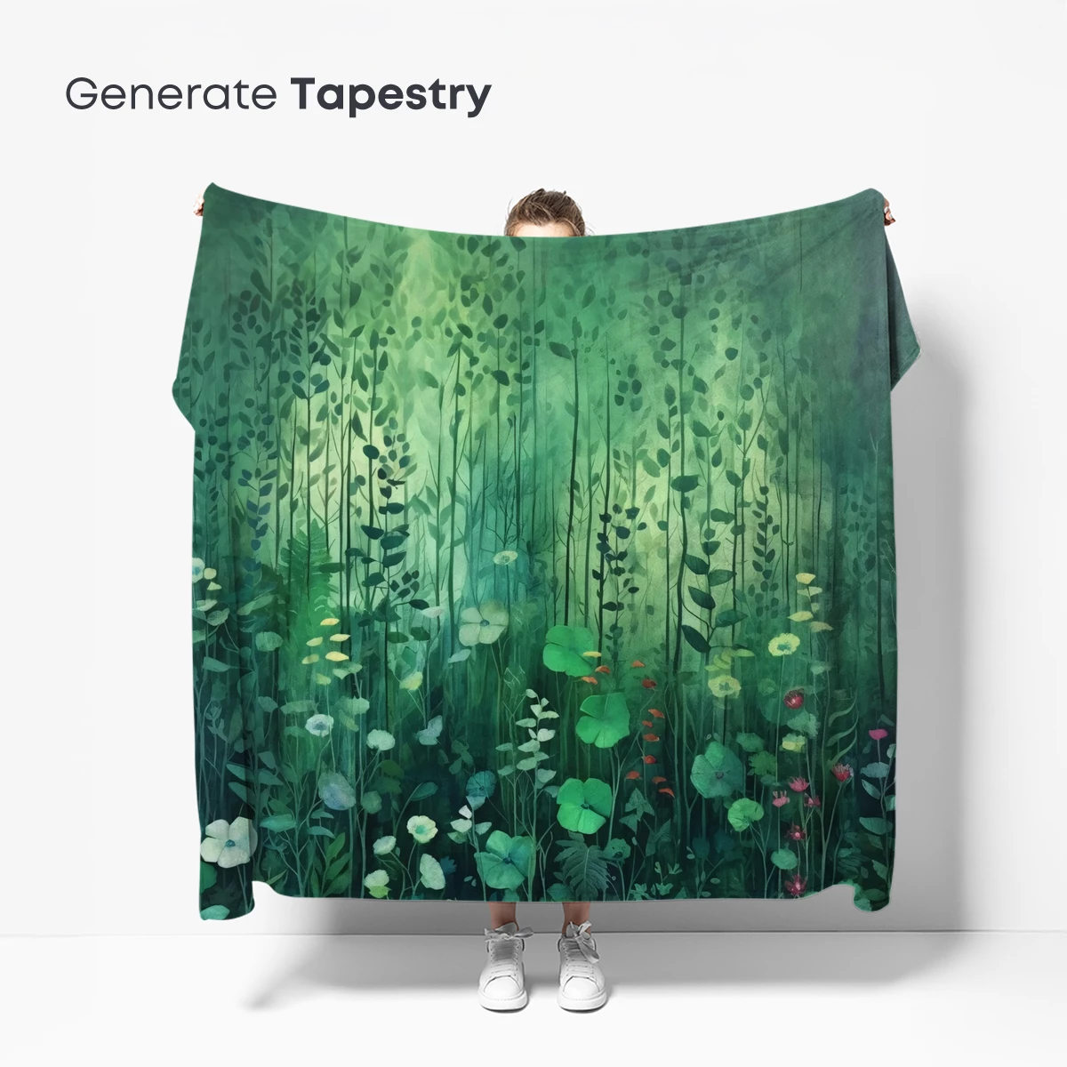 Enchanted Forest Whisper: Luminous Greenery - Image 5