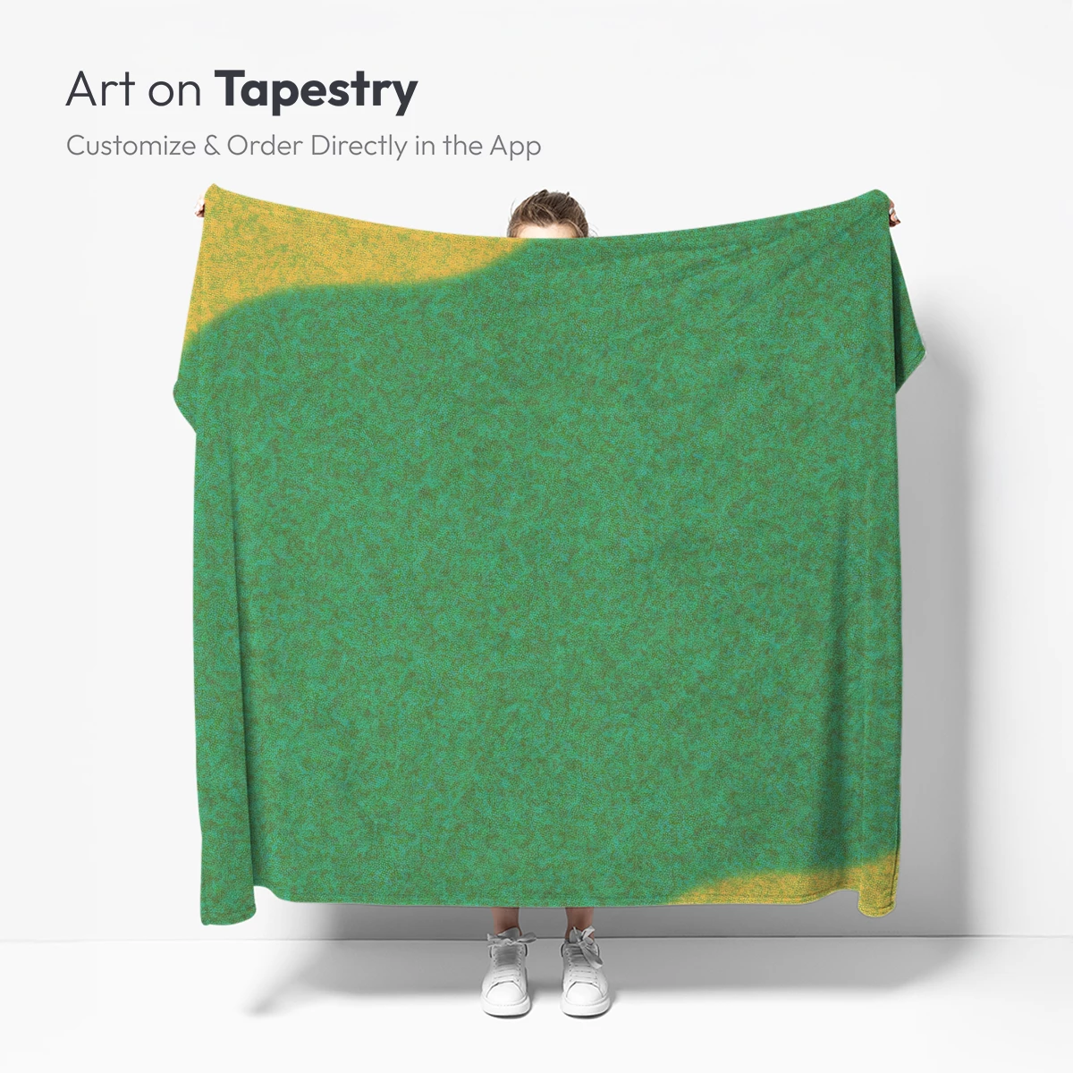 Abstract Teal and Gold Fusion - Image 5