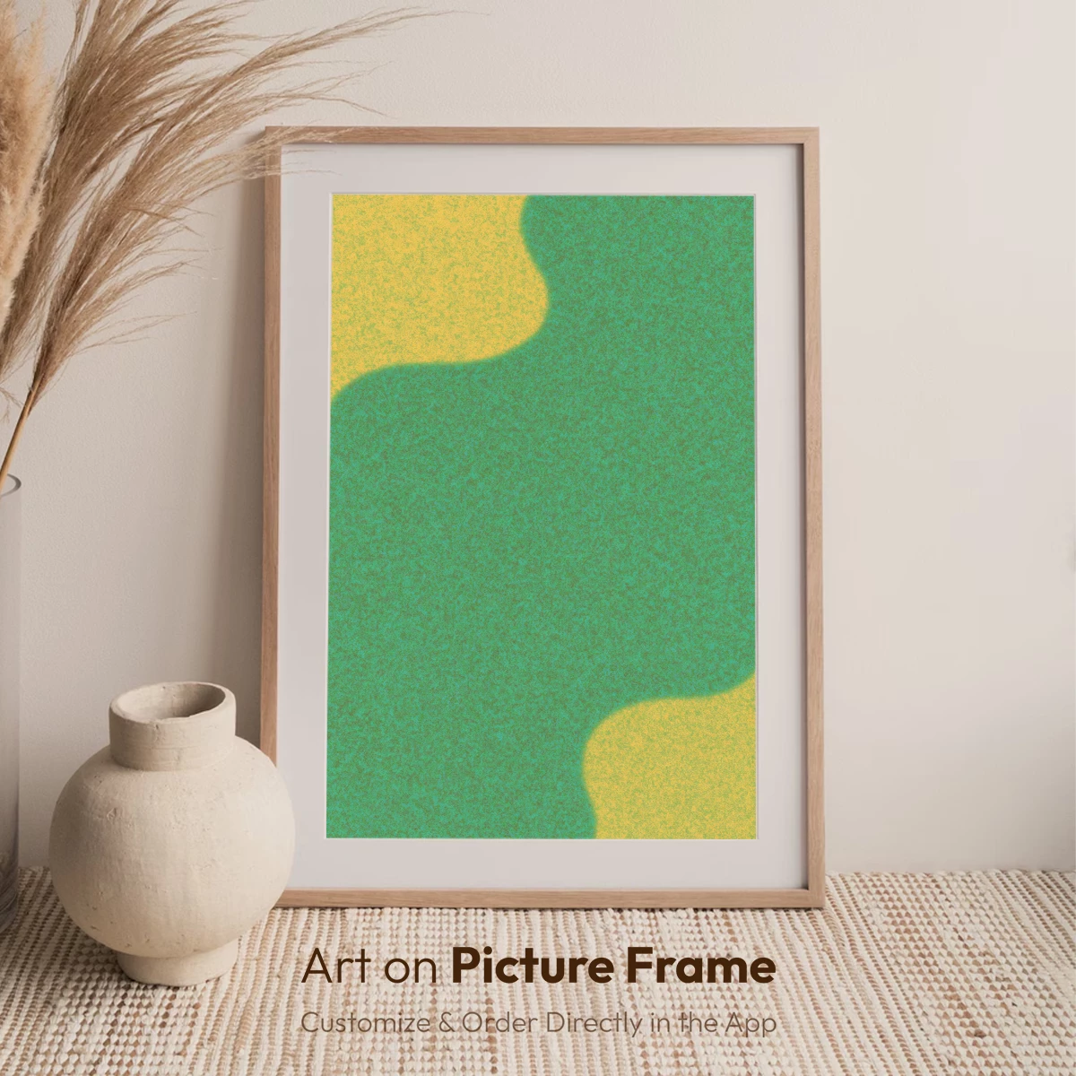 Abstract Teal and Gold Fusion - Image 7