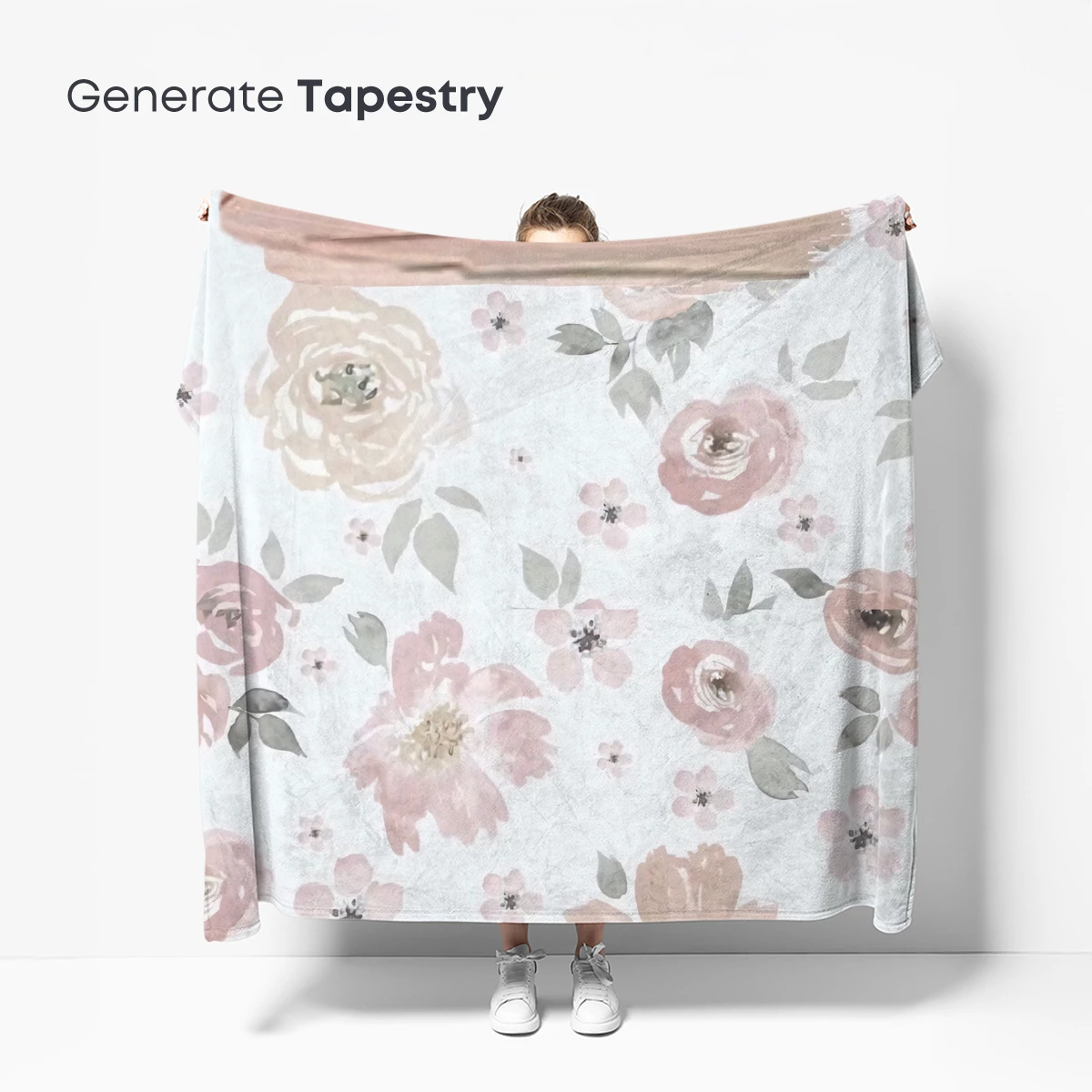 Blush Floral Symphony: Watercolor Elegance - Image 5