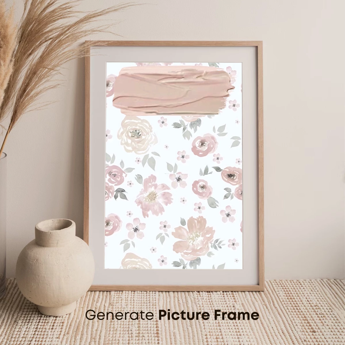 Blush Floral Symphony: Watercolor Elegance - Image 7