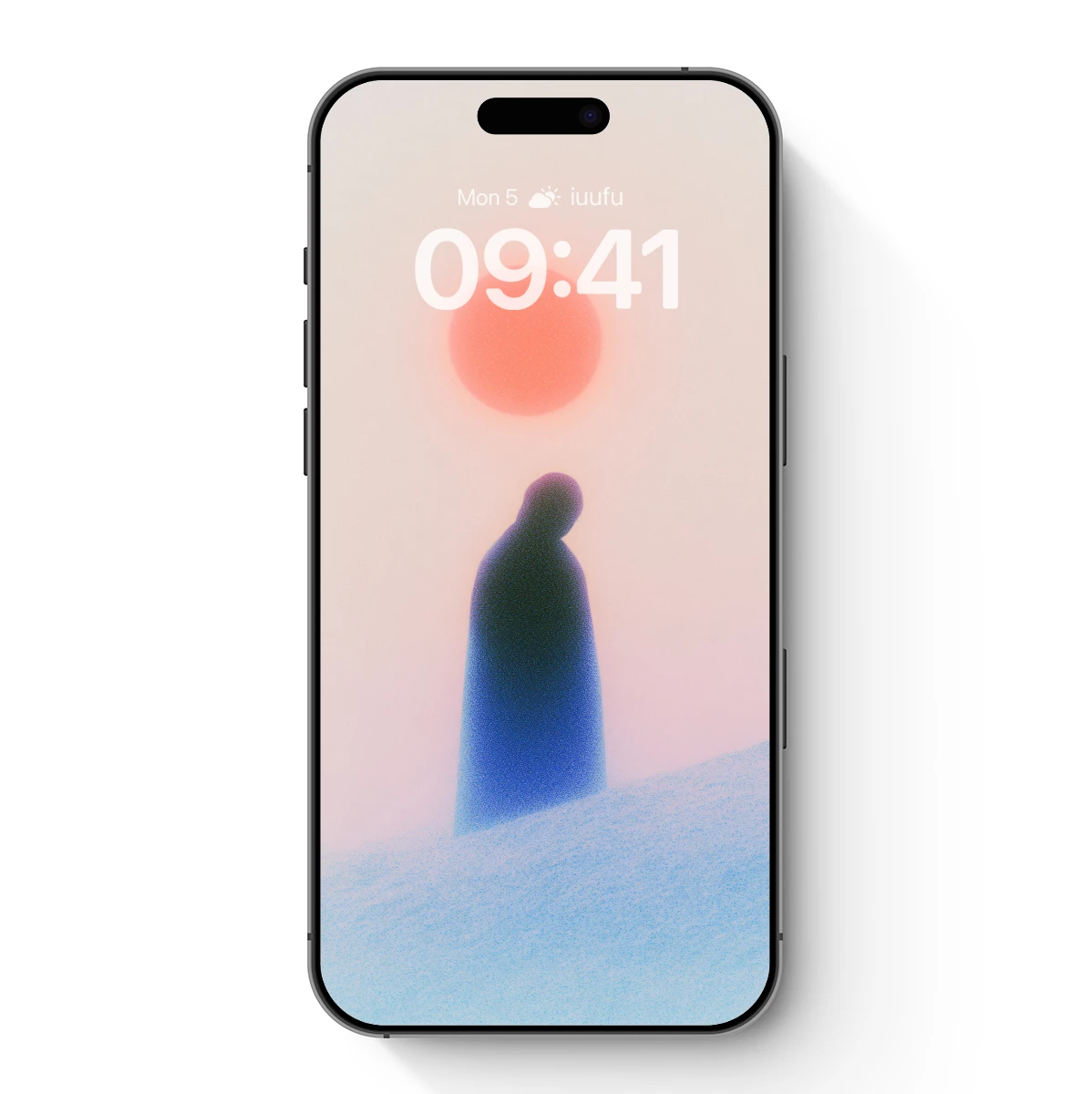 Ethereal Sentinel Under the Crimson Sun