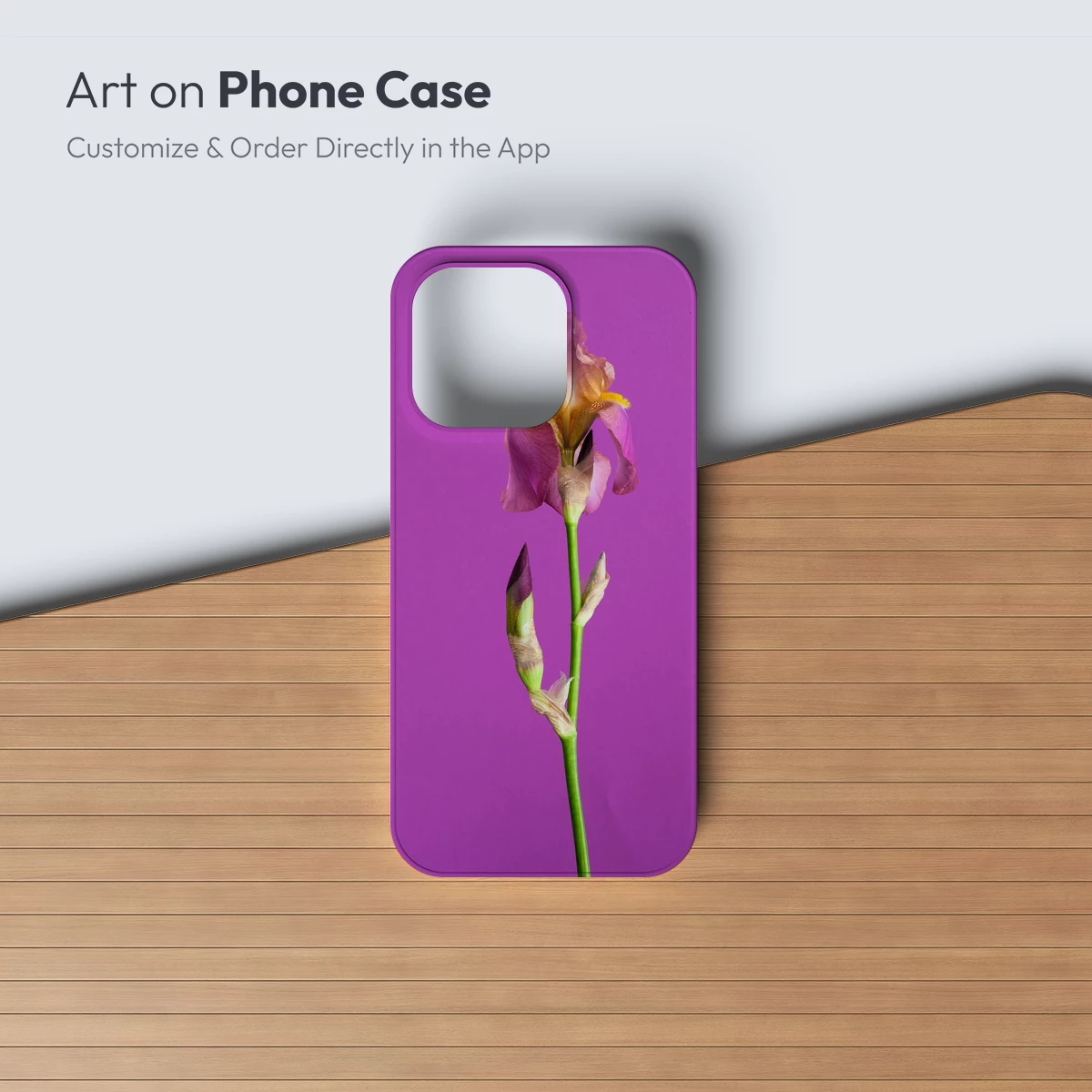 Elegant Iris in Bloom: Purple Harmony - Image 2