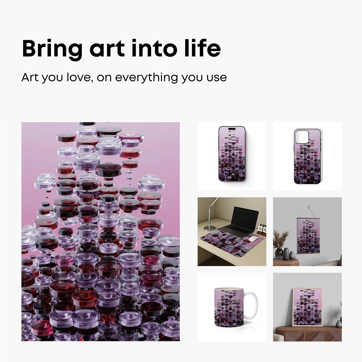 Cascading Crystal Elixirs: A Symphony of Glass and Hue - Image 2