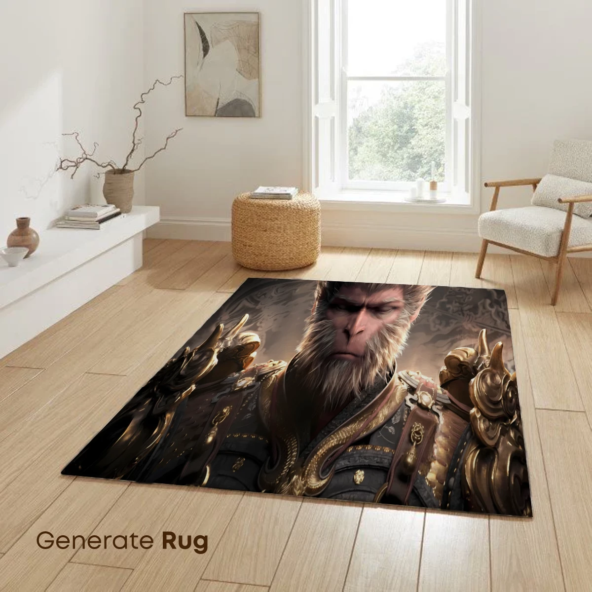 Epic Warrior Monkey: Mythic Armor and Divine Aura - Image 6